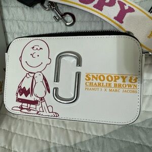 NWT SNOOPY Marc Jacobs x Peanuts Snapshot Camera shoulder Crossbody Bag